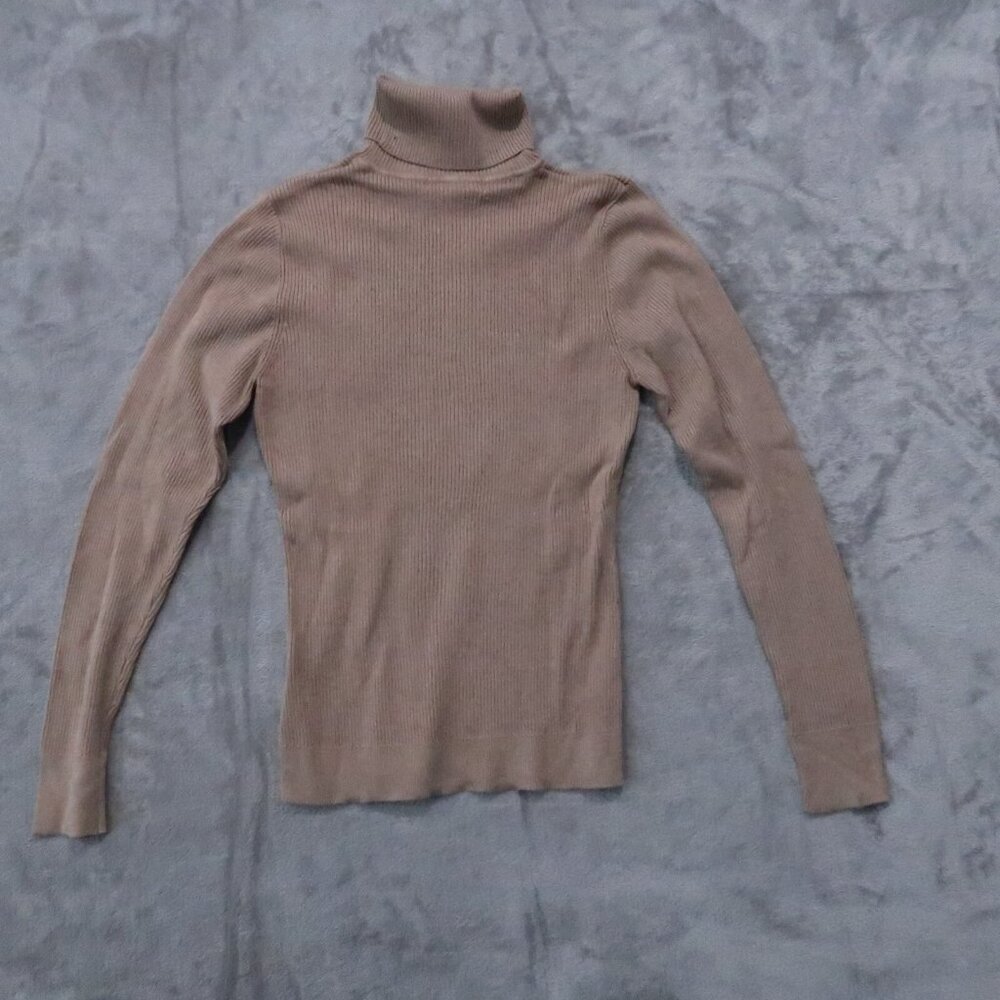 H&M Sweater Women XL Gray Knit Turtleneck Pullover Stretch Minimalist Classy Lot - Picture 9 of 15